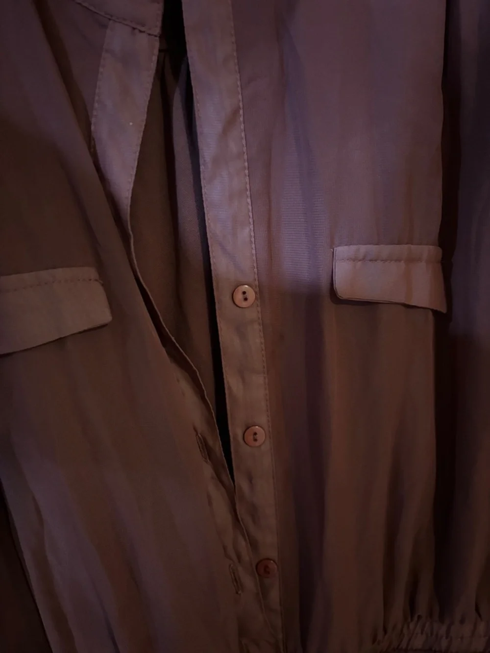 Almost Famous Mauve Long-Sleeve Belted Shirt Dress - Picture 6 of 10
